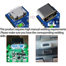 20Pcs USB Connector Type C Female Jack 5Pin SMD SMT Type-C Socket Charging Port for PCB Soldering DIY Repair Adapte