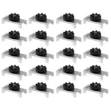 20 Stuks Geluidsisolerende Clips voor Wanden en Plafonds, Geluidsisolerende Clips voor 7/8" Hoedprofielen, Geluidsreductie