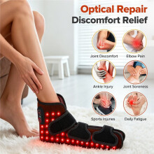 Red Light Ankle & Elbow Support Brace Pad, Portable Infrared Light 153 LEDs 660nm Thermal Device for Elbow Foot Care