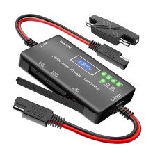 10A MPPT Solar Charge Controller 12V for LiFePO4 AGM Gel Batteries Includes SAE Adapter Type-C & USB Output
