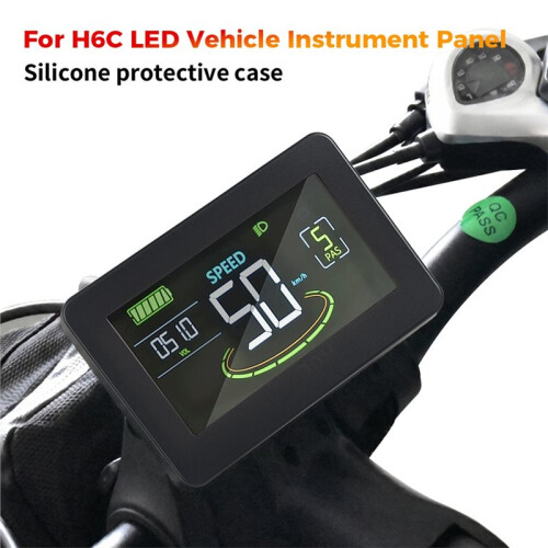 Protective Cover for H6C E-Bike Dashboard - Waterproof and Shockproof Screen Protector Red 2