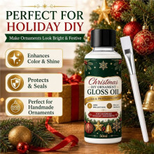 Polidor para Decoração Natalina DIY, 50ml, Protetor de Brilho para Enfeites, Bolas de Natal e Flocos de Neve Feitos À Mão