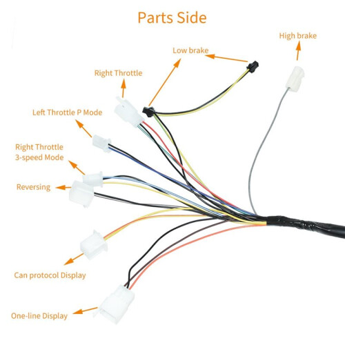 Electric Motorcycle/Bicycle Modification Parts - Remote Drive Controller Extension Wiring Harness 1