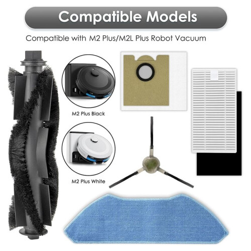 For  M2 / M2L  Main Side Brush Filter Mop Dust Bag Robot Vacuum Cleaner Accessories 1