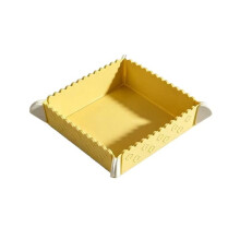 Opvouwbare Siliconenmat met Magneet, Hittebestendige Onderzetter, Antislipmat en Draagbare Snijplank, Geel