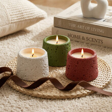 3-Pack Soy Wax Scented Candles in Osmanthus, Citrus Lime & Guava