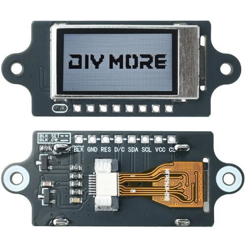 Módulo de Tela LCD TFT de 0,96 Polegadas com Chip ST7735S, Resolução de 80x160, 4 Linhas SPI, Tela Colorida Full View, Alimentação  3,3V-5V 2
