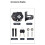 Electric Scooter Lock Folding Combination Bike Lock Folding Chain Lock for Bikes, E-Bikes, Scooters 5