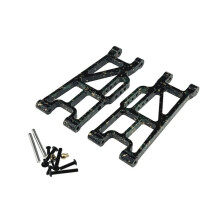 Kit de Bras de Suspension Inférieur Arrière pour Voiture RC pour Mjx 1/10 10210 10208 V2 (Vert)