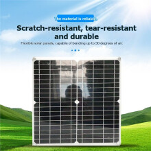 20W Solar Panel 12V Solar Cell with 80A Controller Solar Charge for Phone RV Car Charger Outdoor Battery Supply