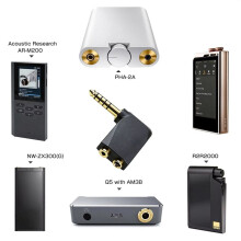 Adattatore Audio da 4,4 mm Maschio A 3,5 mm/2,5 mm Femmina, Adattatore di Conversione Bilanciato per  PHA-2A per  AR-M200