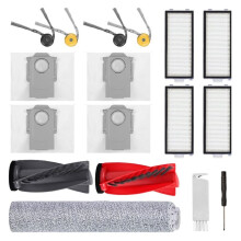 Kit de Accesorios para Aspiradora Robot para Qrevo Curv 2 Flow: Piezas de Repuesto, Cepillo Lateral Principal, Filtro, Mopa, Bolsa para Polvo
