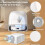 24 Pack Accessories Kit for  Qrevo Curv 2 Flow Robot Vacuum Main Side Brush Filter Mop Dust Bag Replacement 5