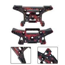 RC Auto Upgrade Kit voor voor- en Achterschokdemperbevestigingen voor Mjx 1/10 10210 10208 V2 Versie RC Auto Accessoires Rood
