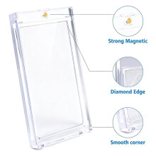4PCS 35PT Magnetic Card Holders Display Stands Card Protector Holders for Sports Card