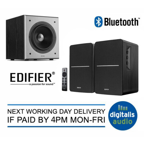Edifier Edifier R1280DBs and T5 Subwoofer Active Speakers System Bluetooth PC/TV Black 1