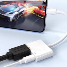 1PCS Model USB Type-C -Compatible Converter Adapter, 4K-60Hz 2-in-1 100W PD Rapid Charging, for Phone PC