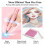 Electric  Kit, 3-Mode Adjustable Suction Rechargeable Vacuum Drill Pen with 4 Tips,Diamond Art Tool 5