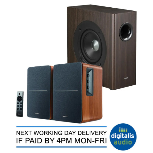 Edifier Edifier T5s 8 Powered Active Brown Subwoofer R1280DBs Active Bluetooth Speakers 1