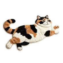 Lazy Cat Shaped Plush Bath Rug Quick Water Absorption Entrance Doormat Soft Bedroom Living Room Decor Anti Slip Floor A