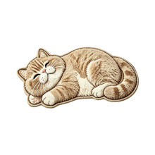 Lazy Cat Shaped Plush Bath Rug Quick Water Absorption Entrance Doormat Soft Bedroom Living Room Decor Anti Slip Floor C