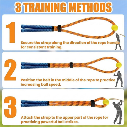 Rope Swing Trainer Set,  Swing Training Aid to Improve Speed, Tempo
