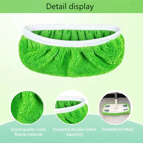 Reusable Mop Pads Floor Mopping Towels Gray 2