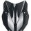 Replacement Front Windshield/Deflector (Aerodynamic Design) for Italjet Dragster 700 Black 2