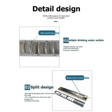 Automatic Stainless Steel Poultry Waterer Trough(60cm) - Long Float Valve Feeder for Chickens, Ducks, Geese, Birds