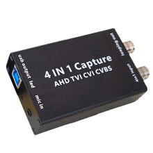Acquisizione 4 In 1 da BNC A USB AHD TVI CVI CVBS A USB, Adattatore AHD TVI CVI CVBS per Acquisizione Video e Audio per OBS Potplayer