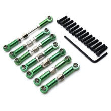 Rc Connecting Rod Tie Rod for 104072 1/10 Metal Upgrade Adjustable Pull Rod Steering Remote Car Parts Accessories B