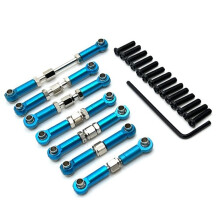 Rc Connecting Rod Tie Rod for 104072 1/10 Metal Upgrade Adjustable Pull Steering Remote Control Car Parts Accessories B