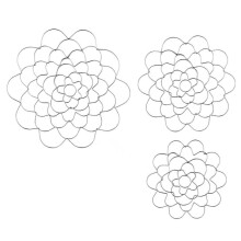 3pcs Floral Arrangement Holder Set: Easy-to-Use Metal Floral Arrangement Holders, for Vase Arrangements (4,5,6 Inch)