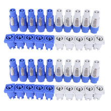 20x PowerCON Type A NAC3FCA+NAC3MPA-1 Chassis Plug Panel adapter