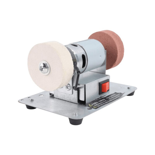 Electric Bench Grinder  Bench Grinder Small Polishing Machine Variable Rotation Regulation US Plug 1