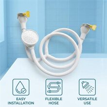 Double Shower Hose for Bath Taps, Tap Shower Attachment for Bath Taps,for Pet Bathing,Hair Washing,and Bathroom Cleaning