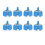 8PCS JS13 PRO TMR Electromagnetic Joystick for  Pro Anti-Drift 3D Analog ThumbStick 2