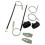 Window Regulator Repair Kit for  206 CC REAR LEFT RIGHT Convertible Cabrio 2000-2008 4