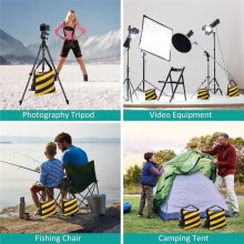 4 Sandsäcke für Leichte Foto- und Videoausrüstung, Robuste Satteltaschen für Hintergrundstative und Fotostative