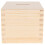 Creative Deco Spardose Holz | Geldbox | 9,5 x 9,5 x 9 cm | Sparbüchse 7