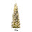 Slanke kerstboom met sneeuw, 225 cm, 350 ledlampjes 1