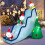 Opblaasbare kerstglijbaan met beren en ledverlichting 4