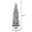 Slanke kerstboom met sneeuw, 225 cm, 350 ledlampjes 3