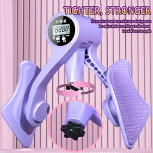 Digital Counter Hip Trainer Leg Trainers Floor Muscle Strength Adjustable Leg Exerciser Inner Thigh Fitness Equipment