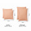 Imperial Rooms (Peach) 4pc Dyed Cushion Covers & Pillowcases Set | 100% Microfiber Pillow Protector Set 3