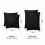 Imperial Rooms (Black) 4pc Dyed Cushion Covers & Pillowcases Set | 100% Microfiber Pillow Protector Set 3
