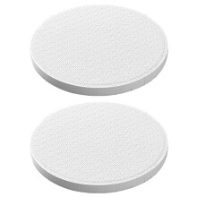 2er-Pack Runde Ofenplatten, Wabenförmige Schweißplatten und Feuerfeste Steine, 15 cm Dick, für Glasfusion und Keramik