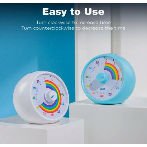 Visual Timer for Kids, 60 Minute Countdown for Classroom Office Kitchen, Desk Time Management Tool with Silent Operation 2