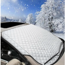 Housse de pare-brise pliable pour voiture, 150 x 100 cm, protection contre le gel et la neige en hiver, pare-soleil, housse universelle pour