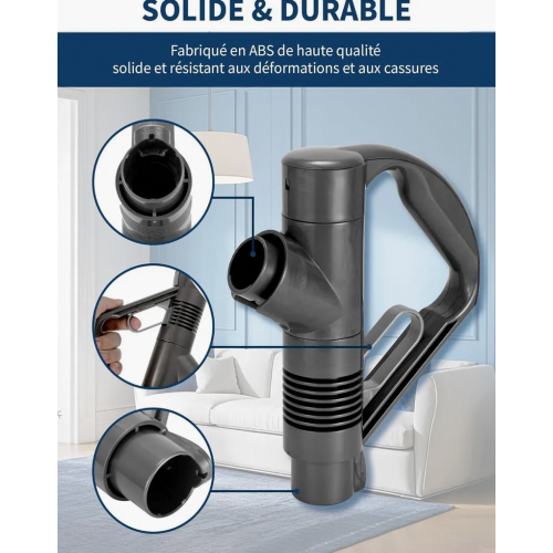 Replacement Handle for Vacuum Cleaner, Compatible with DC29 DC33C DC37 DC52 DC19 DC23 DC26 DC32 DC36 DC48, Grey, Durable 2